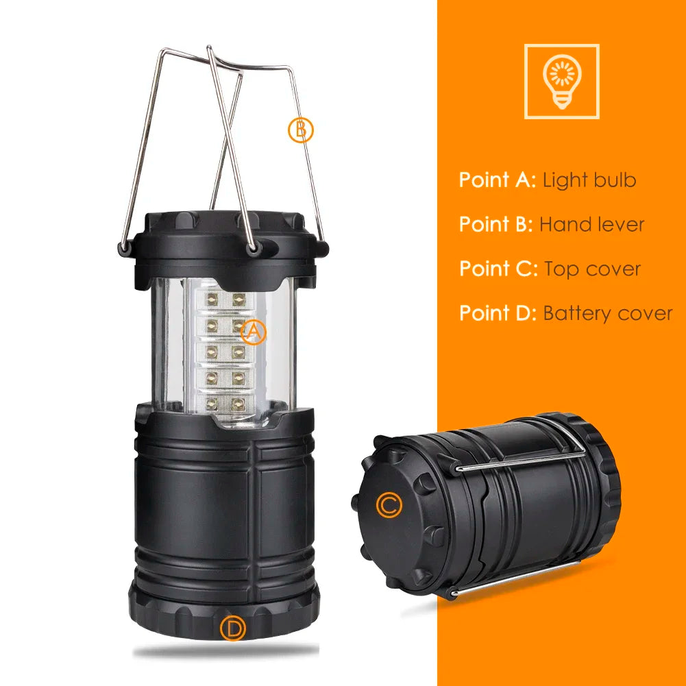 Expandable Camping Lantern Light 30 Led